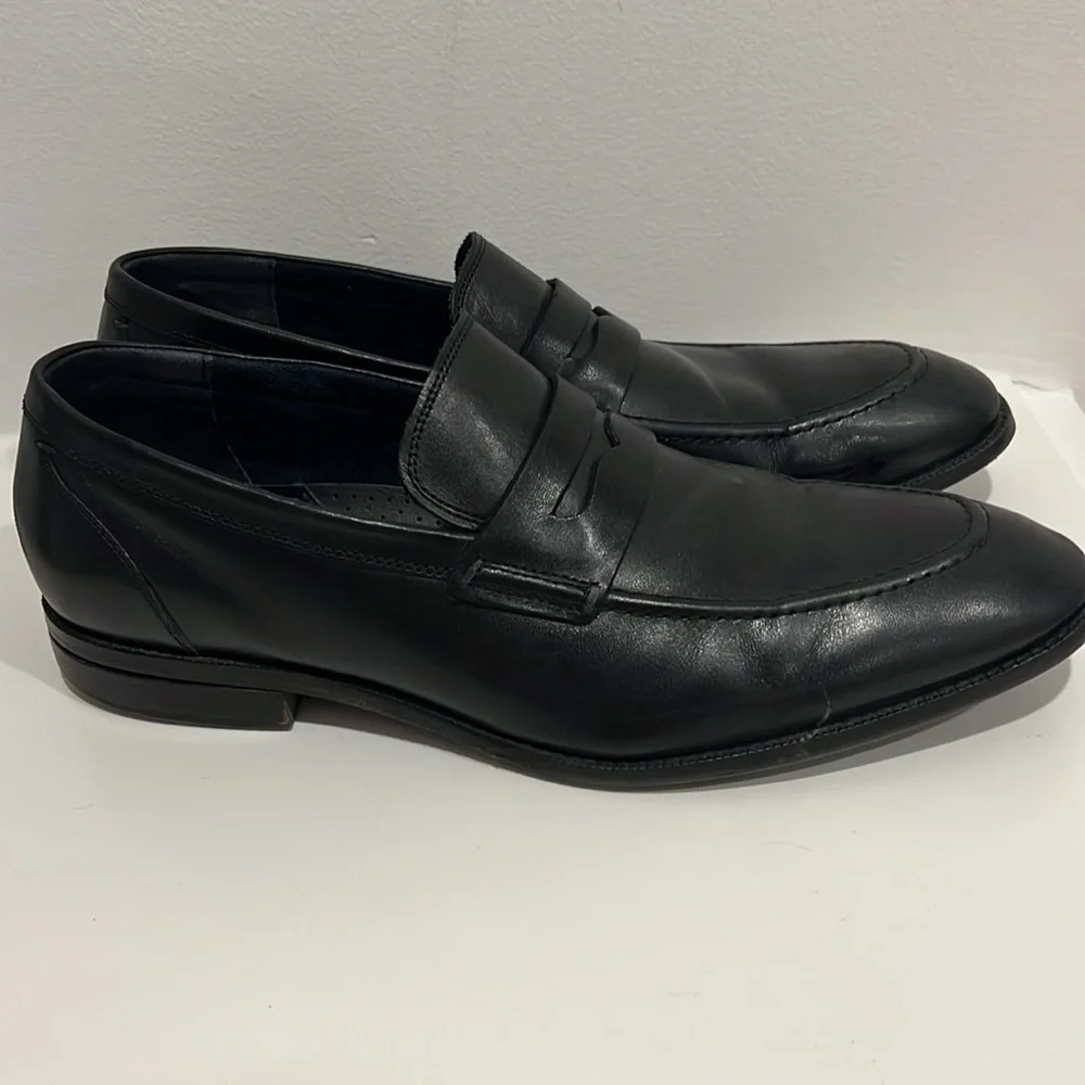 Cole Haan Warner Grand Penny Mens Black Loafers & Slip Ons Penny Shoes